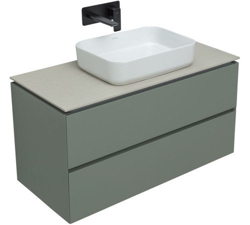 Тумба под раковину Allen Brau Infinity 100 1.21003.CGM олива матовый