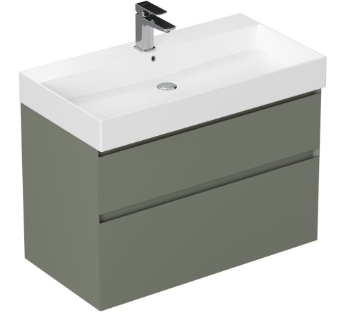Тумба под раковину Allen Brau Infinity 85 1.210026.CGM олива матовый