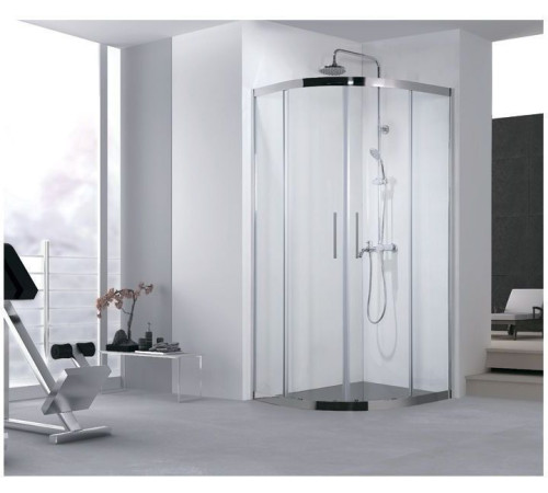 Душевой уголок Aquanet Delta NPE2142 100x100, R550, прозрачное стекло