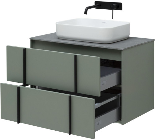 Тумба под раковину Allen Brau Reality 80 1.32005.CGM олива матовый