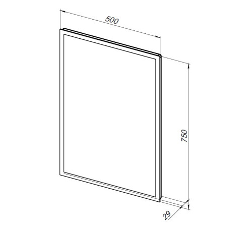 Зеркало Aquanet Оптима 50 с LED подсветкой