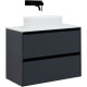 Тумба под раковину Allen Brau Activity 90 1.34005.AM антрацит матовый/черный браш
