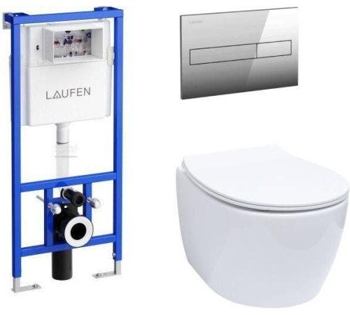 Унитаз с инсталляцией Allen Brau Fantasy 4.11004.20/8.9466.0.000.000.1 белый глянец