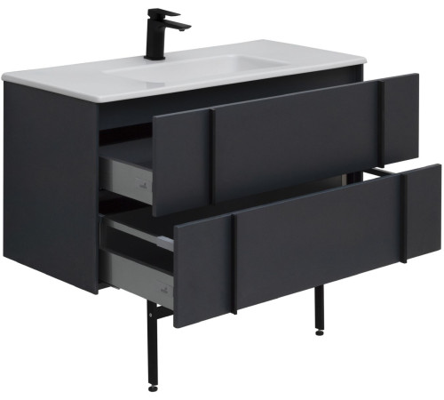 Тумба под раковину Allen Brau Reality 100 1.32007.AM антрацит матовый