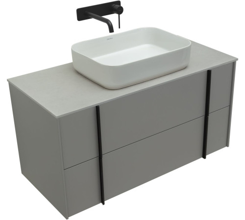 Тумба под раковину Allen Brau Reality 100 1.32007.PGM платина матовый