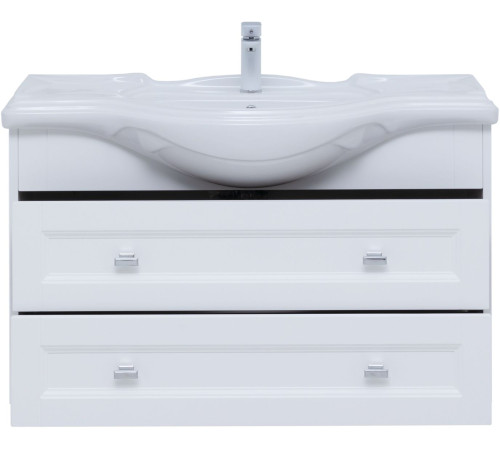 Тумба под раковину Aquanet Монте 85 белый матовый