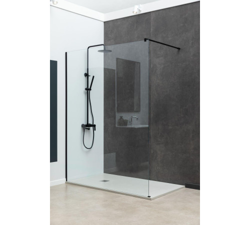 Душевая перегородка Allen Brau Infinity 1 100 3.21015.BBA черный браш