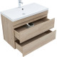 Тумба под раковину Aquanet Нота New 90 дуб светлый