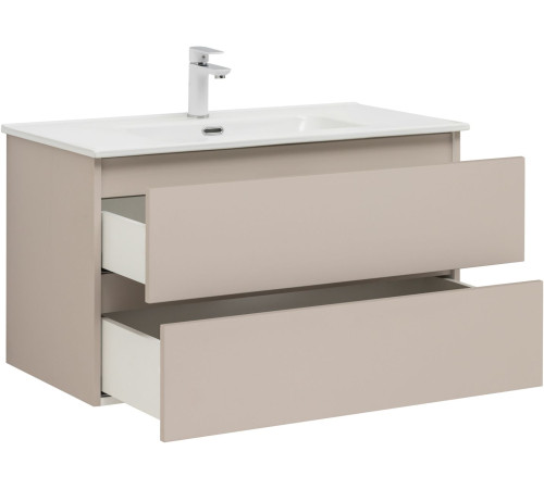 Тумба под раковину Aquanet Вега 2.0 90 бежевый
