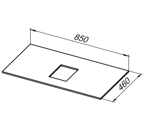 Столешница Allen Brau Infinity 85 1.21011.B-S бежевый структ