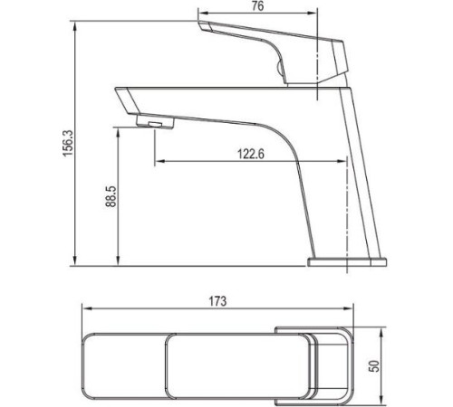 Смеситель для раковины Aquanet Gotic AF440-10С