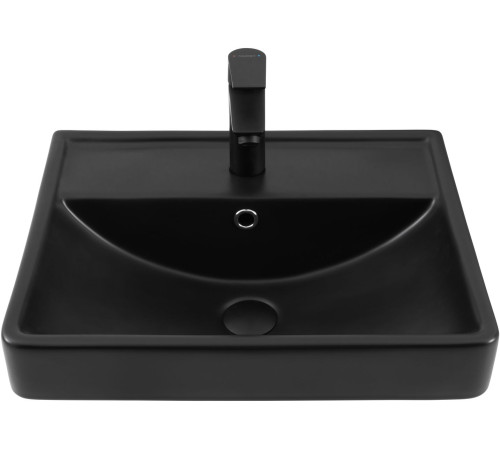 Раковина Aquanet Ирис 50 черная матовая