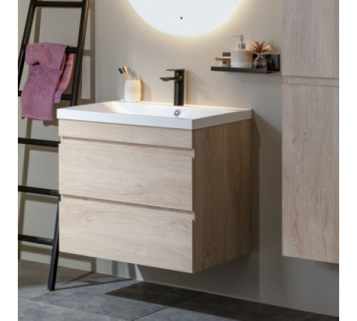 Тумба под раковину Aquanet Нота New 90 дуб светлый