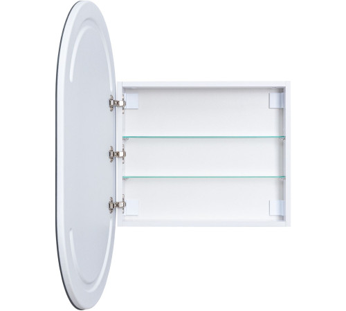 Зеркальный шкаф Aquanet Монте 60 белый, с LED подсветкой