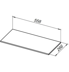 Полка для стеллажа Allen Brau Liberty 60 1.33010.B-S бежевый структ