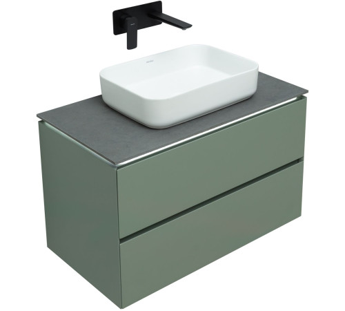 Тумба под раковину Allen Brau Infinity 85 1.21001.CGM олива матовый