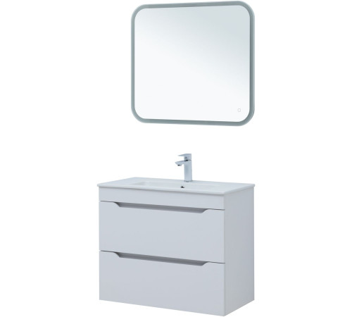 Тумба под раковину Aquanet Практика 80 белый матовый