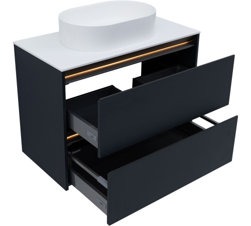 Тумба под раковину Allen Brau Activity 90 1.34013.AM антрацит матовый/олива браш