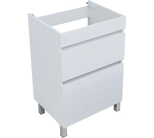 Тумба под раковину Aquanet Вега 58 белый глянец