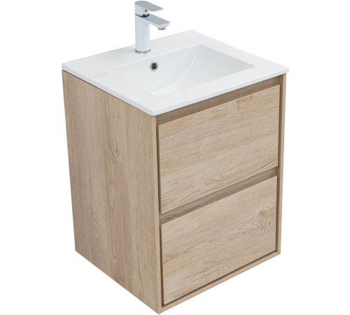 Тумба под раковину Aquanet Милан 50 дуб светлый
