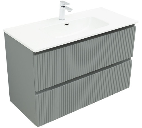 Тумба под раковину Aquanet Джейн (Flat) 100 мисти грин