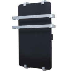 Полотенцесушитель электрический Allen Brau Infinity 60x44 с рейлингом 2.0 и креплением, серебро браш