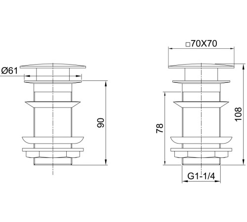 Донный клапан Allen Brau Infinity 5.21025-00 хром