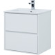 Тумба под раковину Aquanet Милан 65 белый глянец