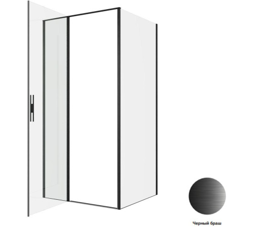 Душевой уголок Allen Brau Priority 100x90 3.31030.BBA + 3.31045.BBA черный браш