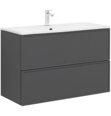 Тумба под раковину Aquanet Арт 90 ясень графит