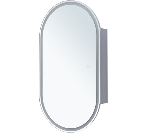 Зеркальный шкаф Aquanet Монте 50 белый, с LED подсветкой