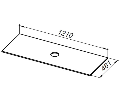 Столешница Allen Brau Reality 120 1.32026.K белый камень