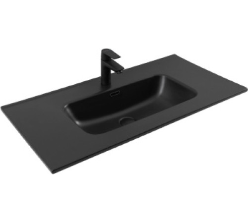 Раковина Aquanet Flat 90 черная матовая