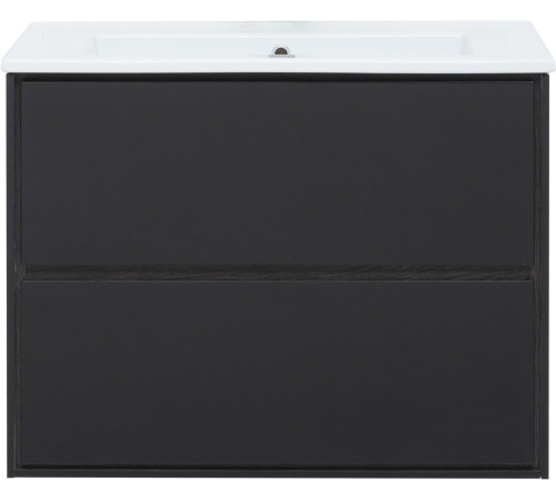 Тумба под раковину Aquanet Милан 80 черный глянец