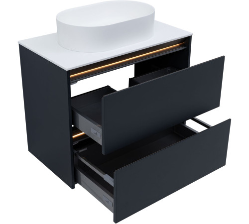 Тумба под раковину Allen Brau Activity 80 1.34012.AM антрацит матовый/олива браш