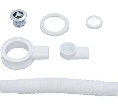 Слив-перелив для литьевых раковин Aquanet хром