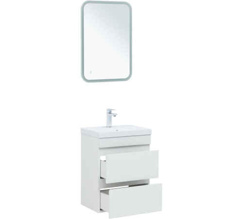 Тумба под раковину Aquanet Нота New 50 белый глянец