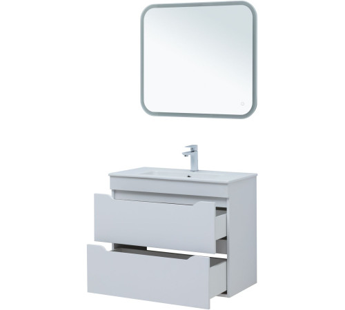 Тумба под раковину Aquanet Практика 80 белый матовый