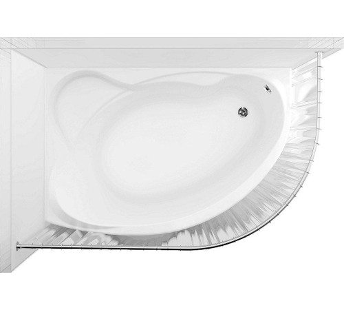 Карниз для ванны Aquanet Capri полукруглый 170х110