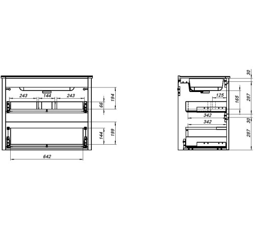 Тумба под раковину Allen Brau Gravity 80 1.370009.BGM синий матовый