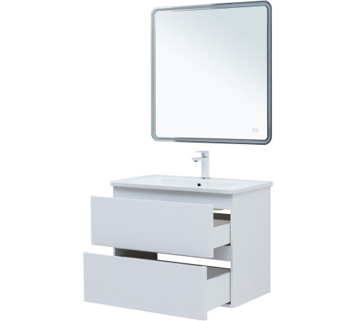 Тумба под раковину Aquanet Эмбер 80 белый матовый