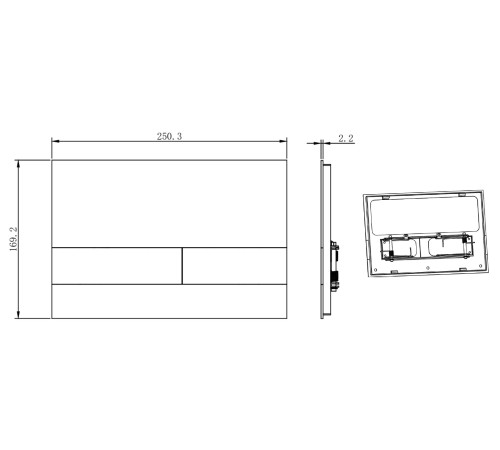 Клавиша смыва Allen Brau Infinity 9.20008.31 черный
