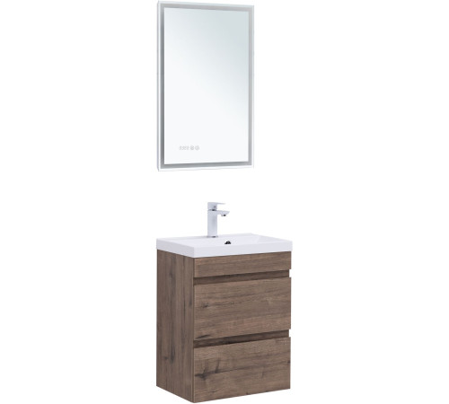 Тумба под раковину Aquanet Нота New 50 дуб веллингтон табак