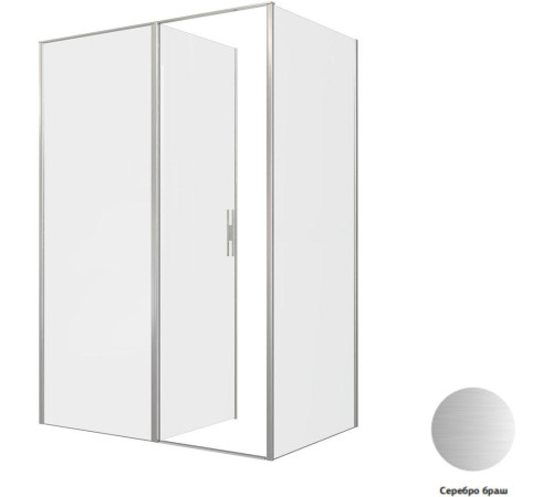 Душевой уголок Allen Brau Priority 140x90 3.31035.BA + 3.31044.BA серебро браш