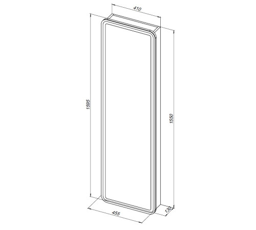 Шкаф-пенал Aquanet Оптима с LED подсветкой