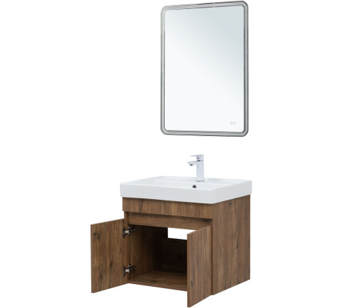 Тумба под раковину Aquanet Оптима 60 дуб рустикальный