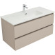 Тумба под раковину Aquanet Вега 2.0 100 бежевый