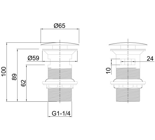 Донный клапан Allen Brau Priority 5.31023-MG графит браш