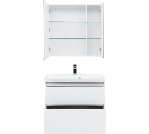 Мебель для ванной Aquanet Гласс 80 белый