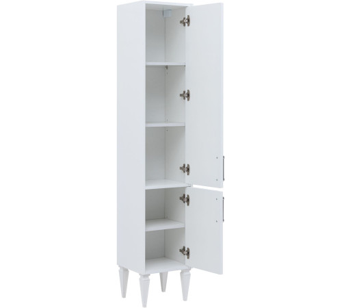 Шкаф-пенал Aquanet Бостон New 35 белый сатин